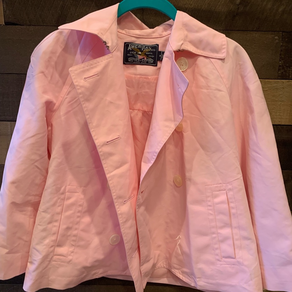 Pink raincoat